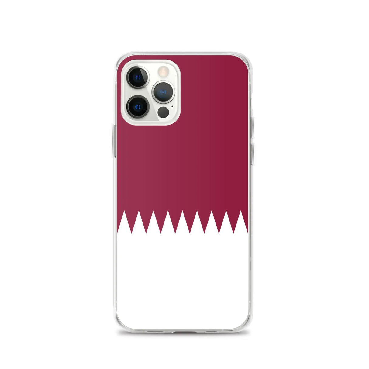 Coque iphone drapeau qatar souple antichoc transparente