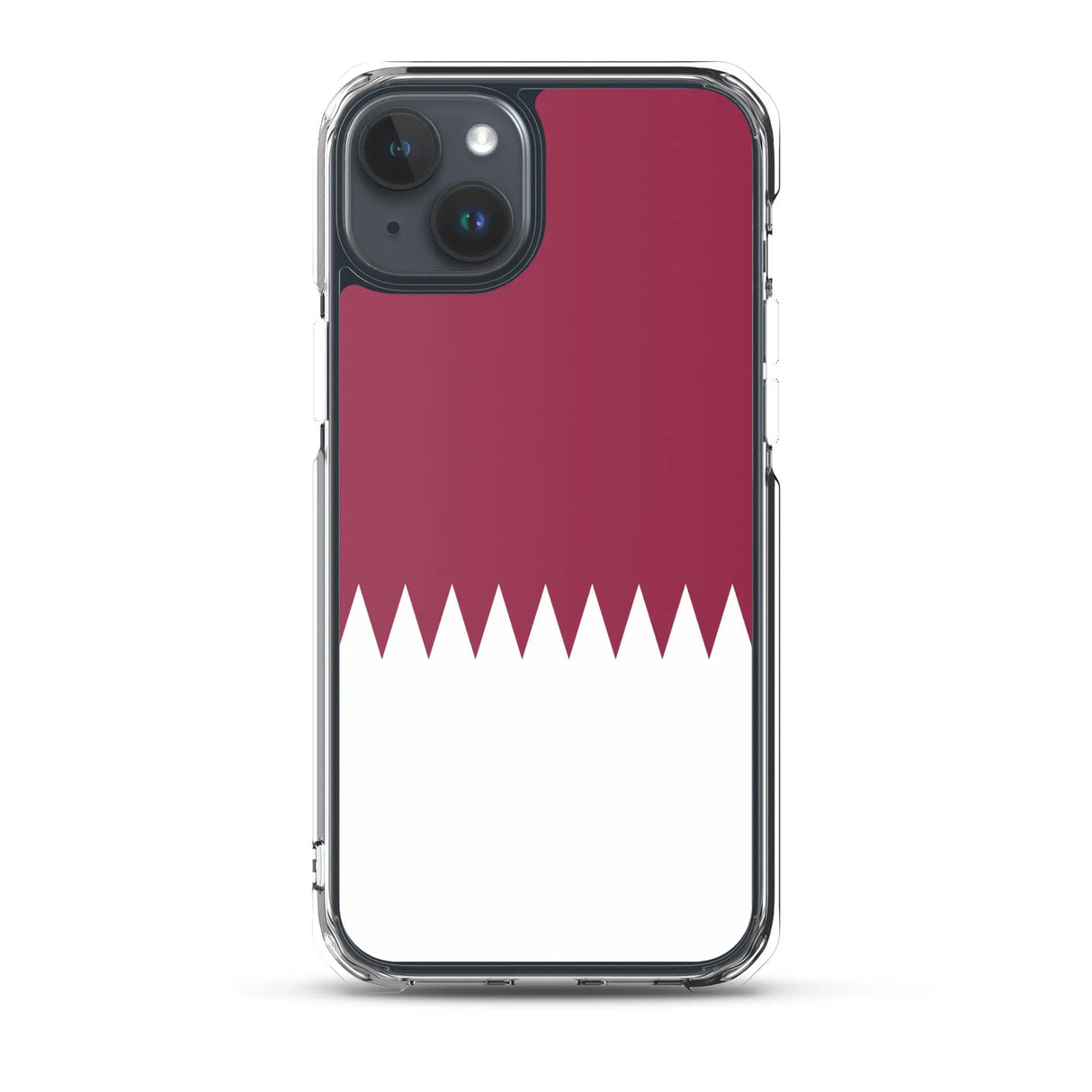 Coque iphone drapeau qatar souple antichoc transparente