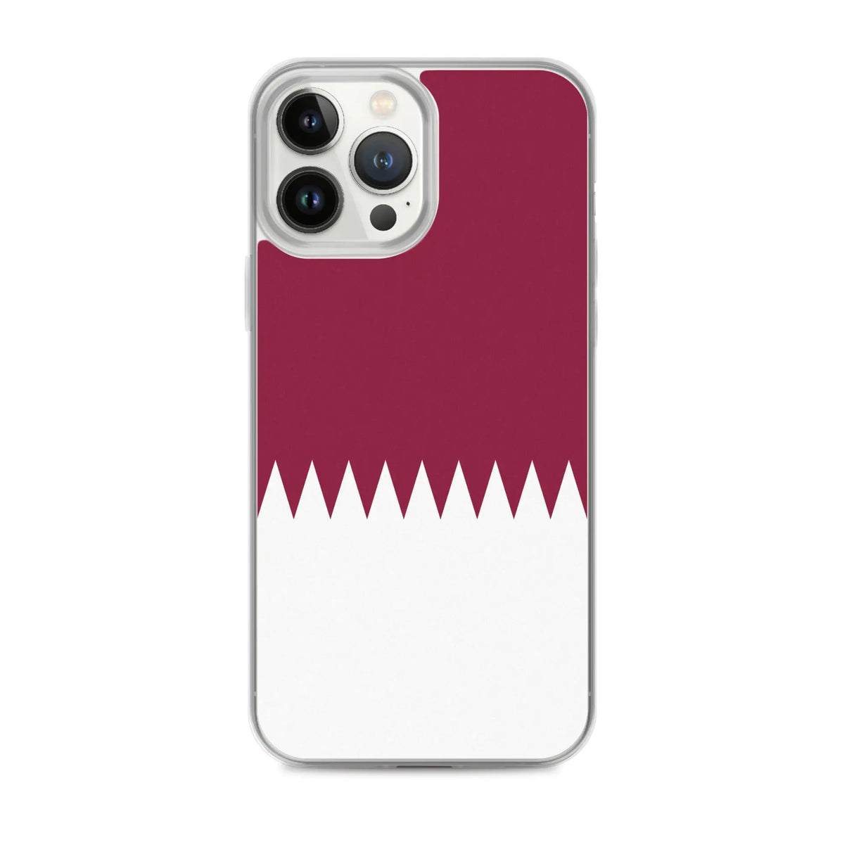 Coque iphone drapeau qatar souple antichoc transparente