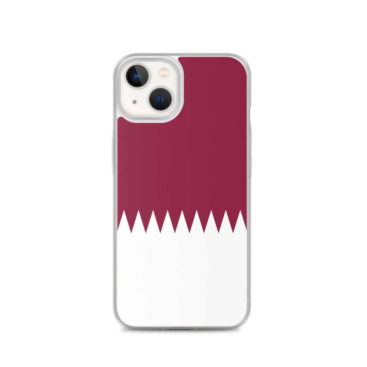 Coque iphone drapeau qatar souple antichoc transparente