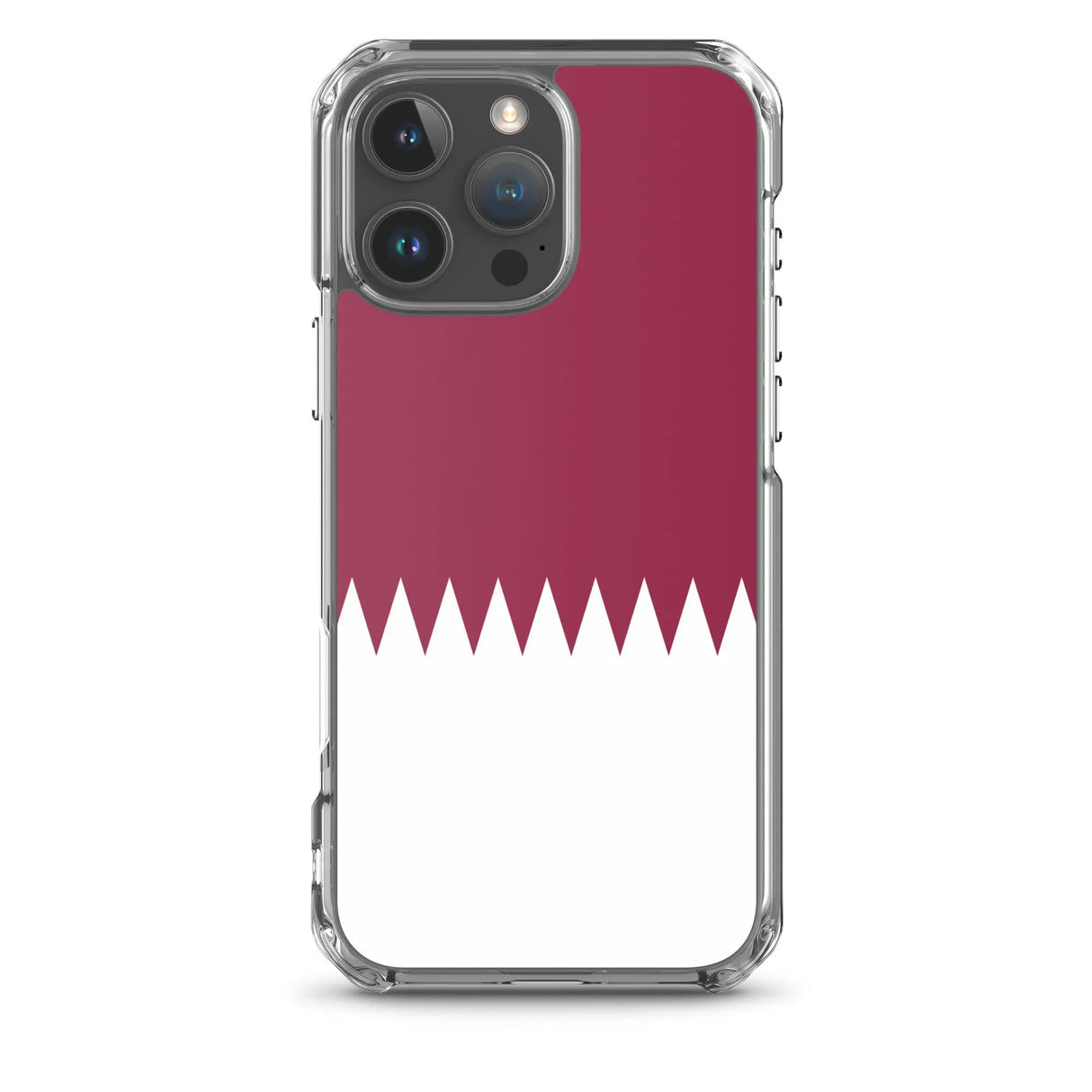 Coque iphone drapeau qatar souple antichoc transparente