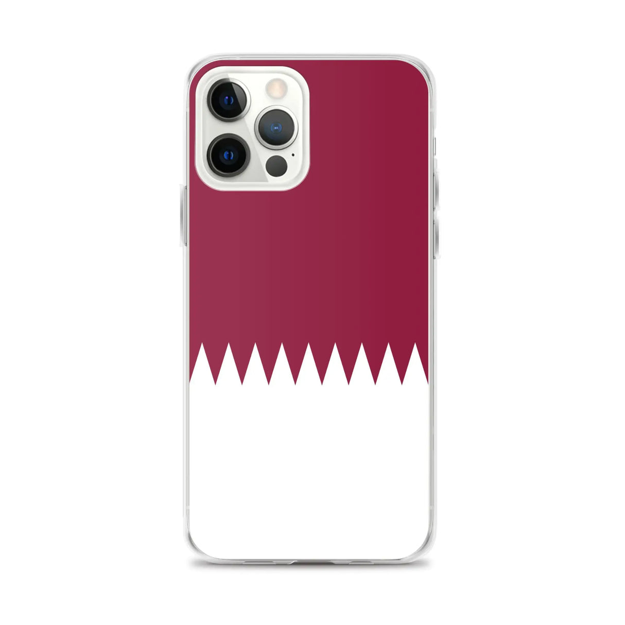 Coque iphone drapeau qatar souple antichoc transparente