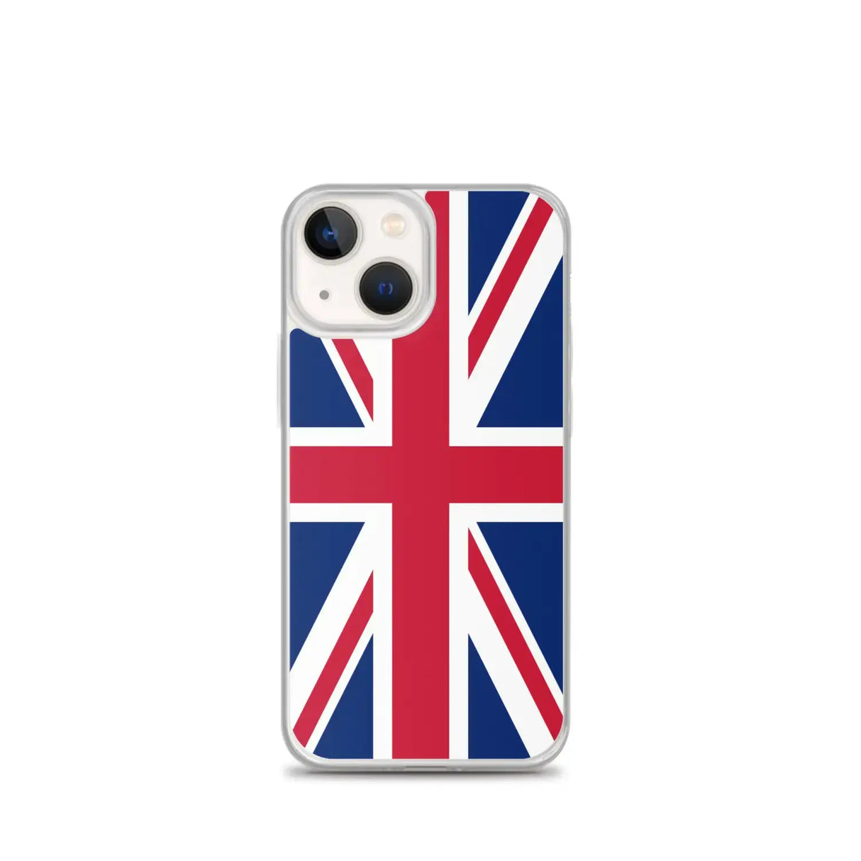 Coque iphone drapeau royaume-uni souple antichoc transparente