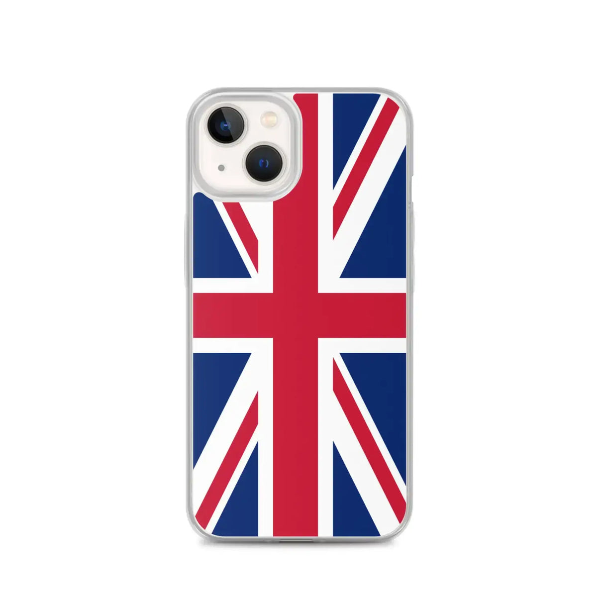 Coque iphone drapeau royaume-uni souple antichoc transparente