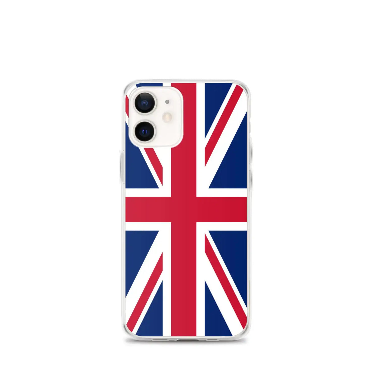 Coque iphone drapeau royaume-uni souple antichoc transparente