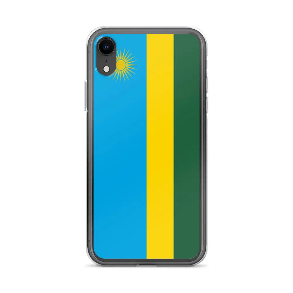 Coque iphone drapeau rwanda souple résistante antichoc