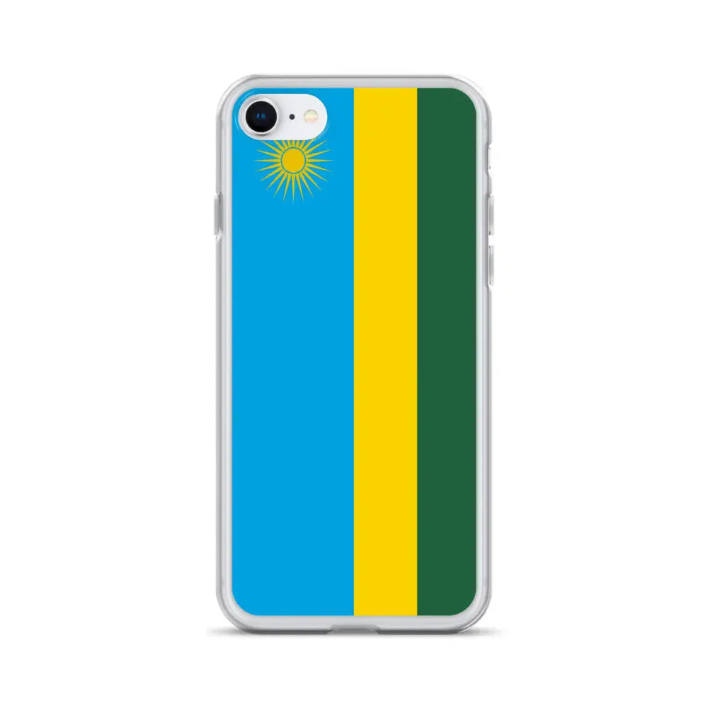 Coque iphone drapeau rwanda souple résistante antichoc