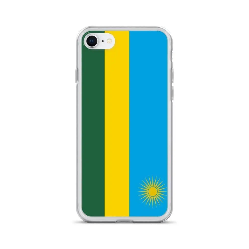 Coque iphone drapeau rwanda souple résistante antichoc