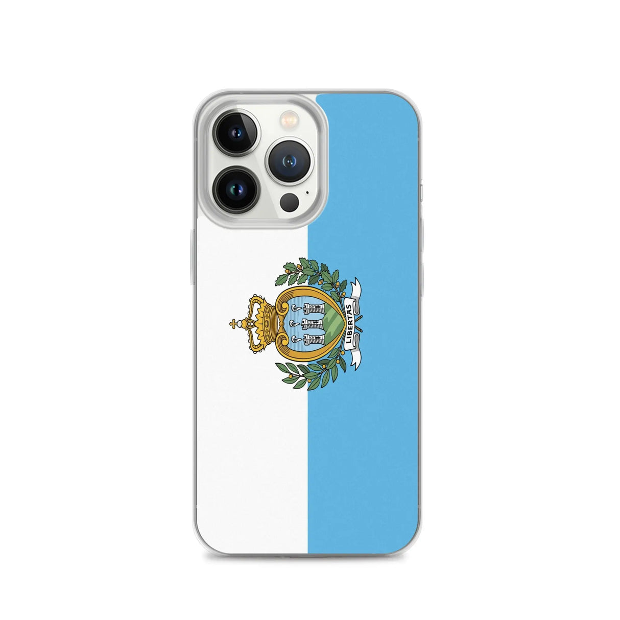 Coque iphone drapeau saint-marin souple antichoc transparente