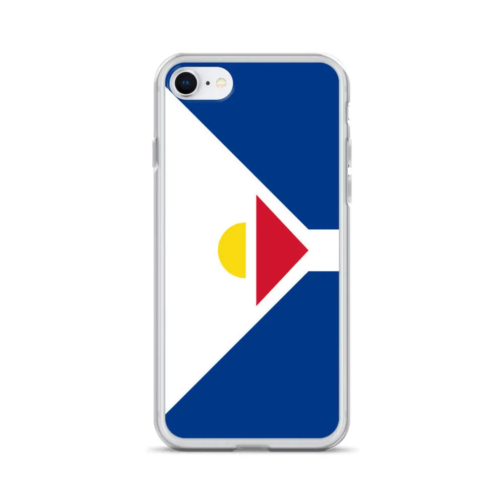 Coque iphone drapeau saint-martin souple antichoc transparente
