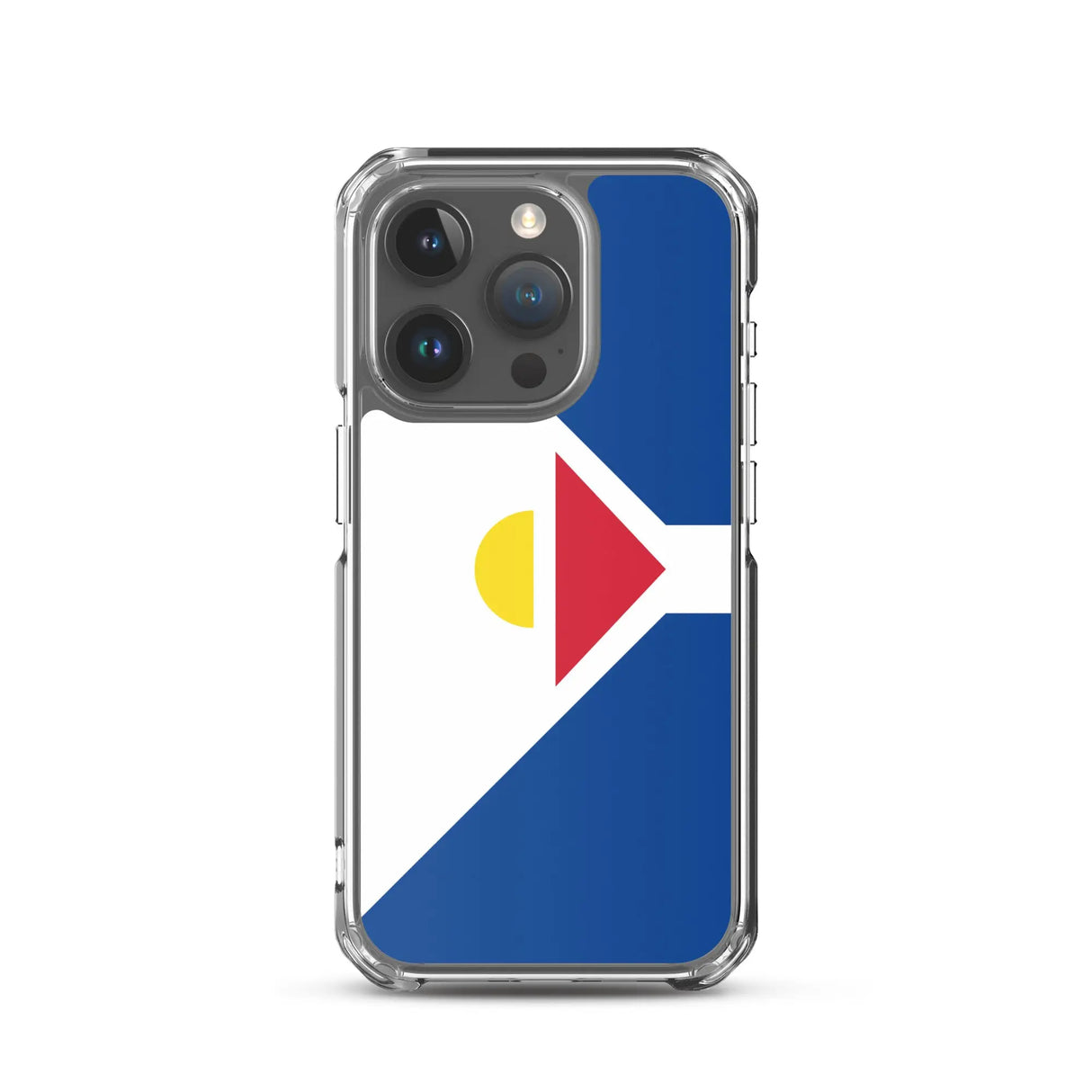 Coque iphone drapeau saint-martin souple antichoc transparente