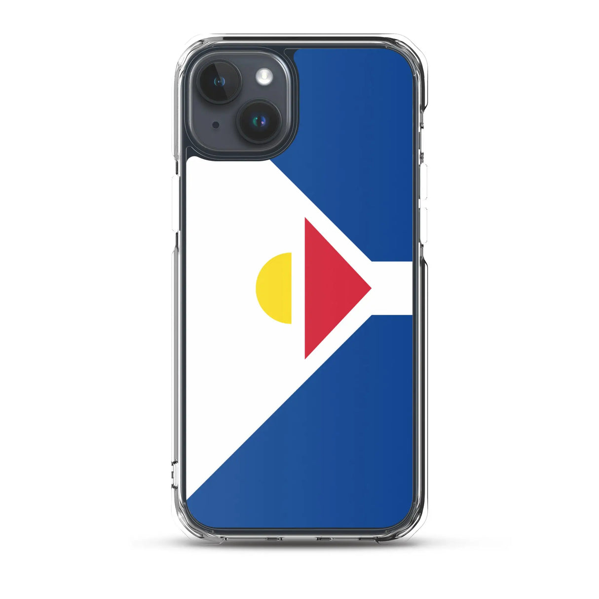 Coque iphone drapeau saint-martin souple antichoc transparente