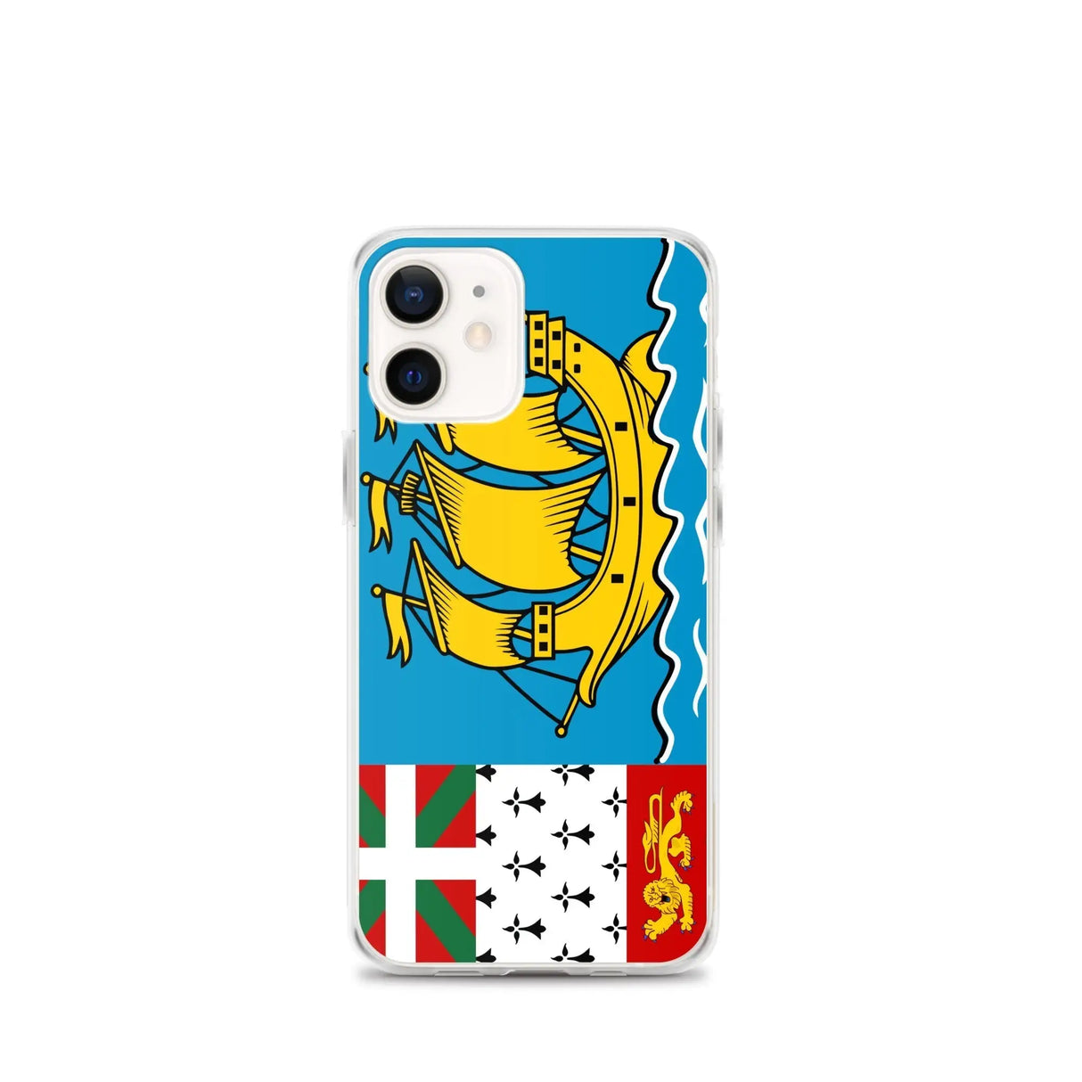 Coque iphone drapeau saint-pierre-et-miquelon souple antichoc