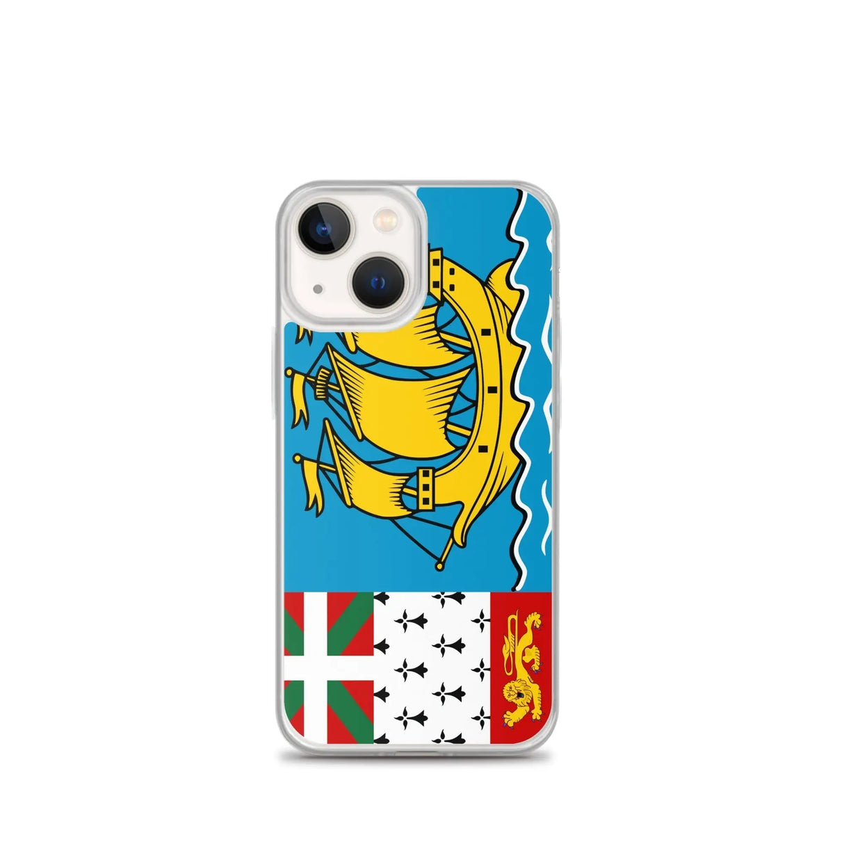 Coque iphone drapeau saint-pierre-et-miquelon souple antichoc