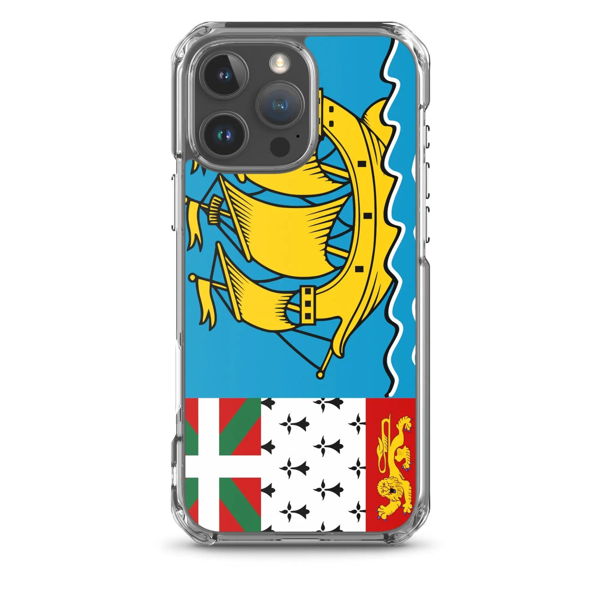 Coque iphone drapeau saint-pierre-et-miquelon souple antichoc