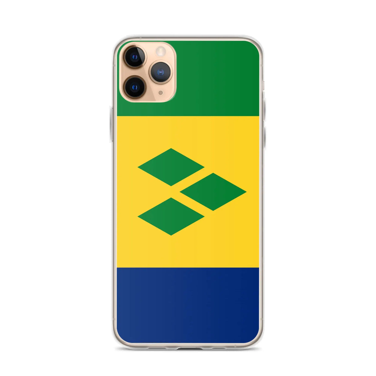 Coque iphone drapeau saint-vincent souple antichoc
