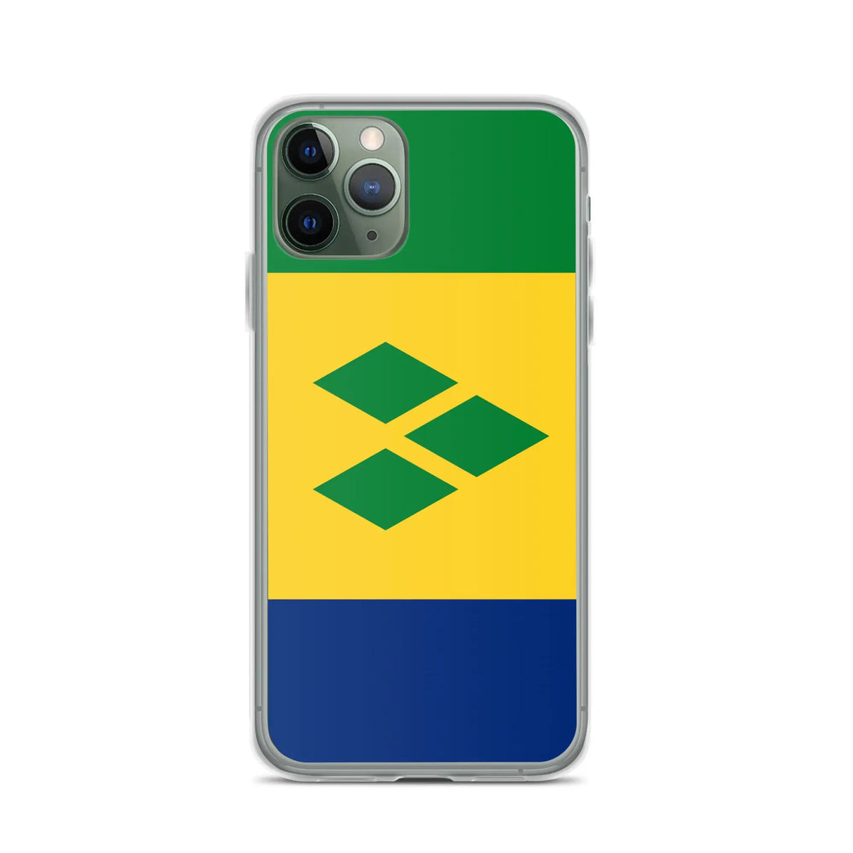 Coque iphone drapeau saint-vincent souple antichoc