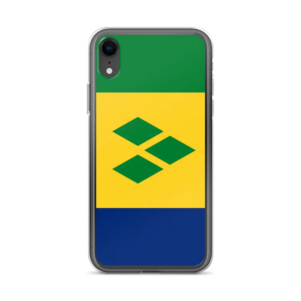 Coque iphone drapeau saint-vincent souple antichoc