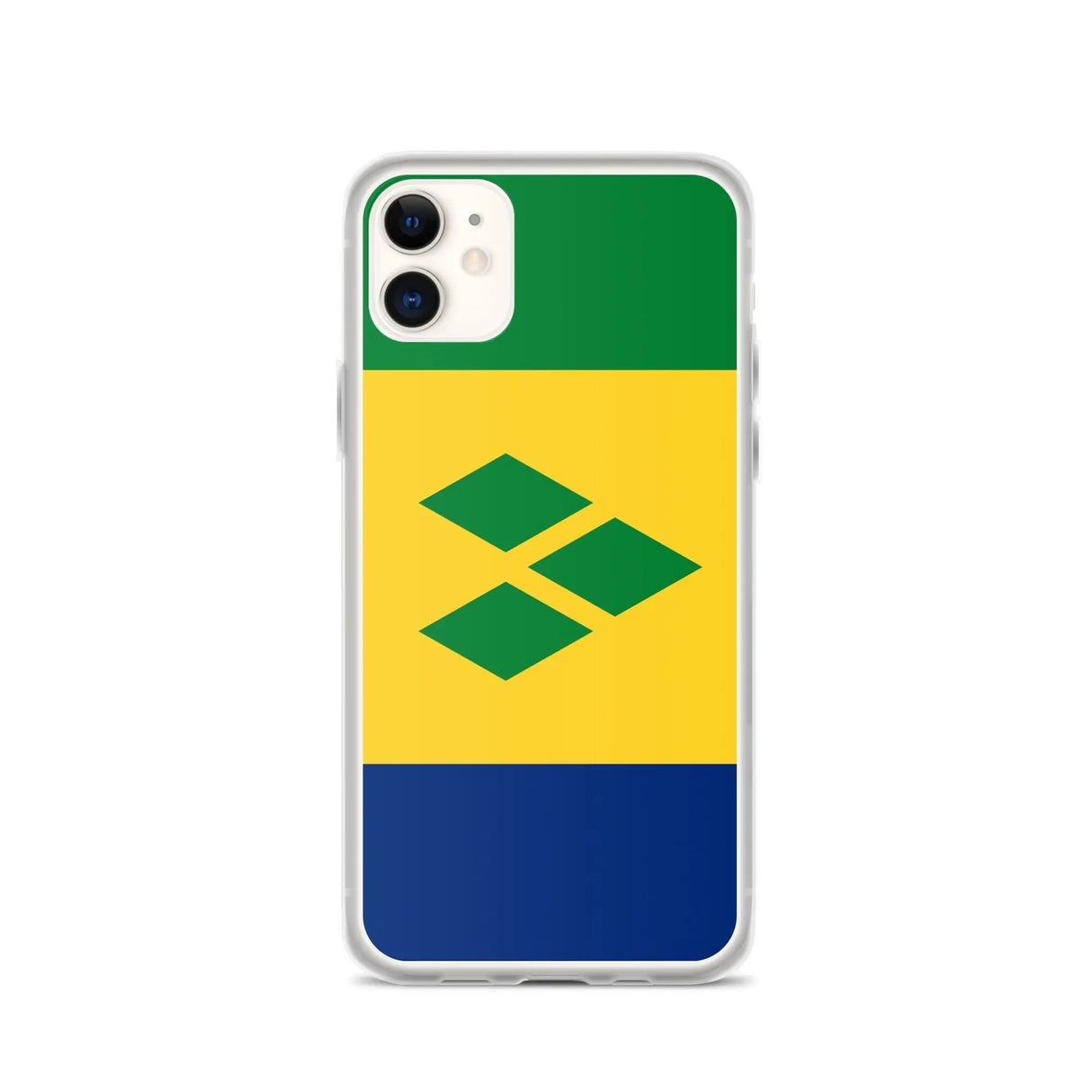 Coque iphone drapeau saint-vincent souple antichoc