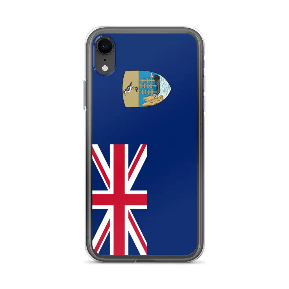Coque iphone drapeau sainte-hélène souple antichoc