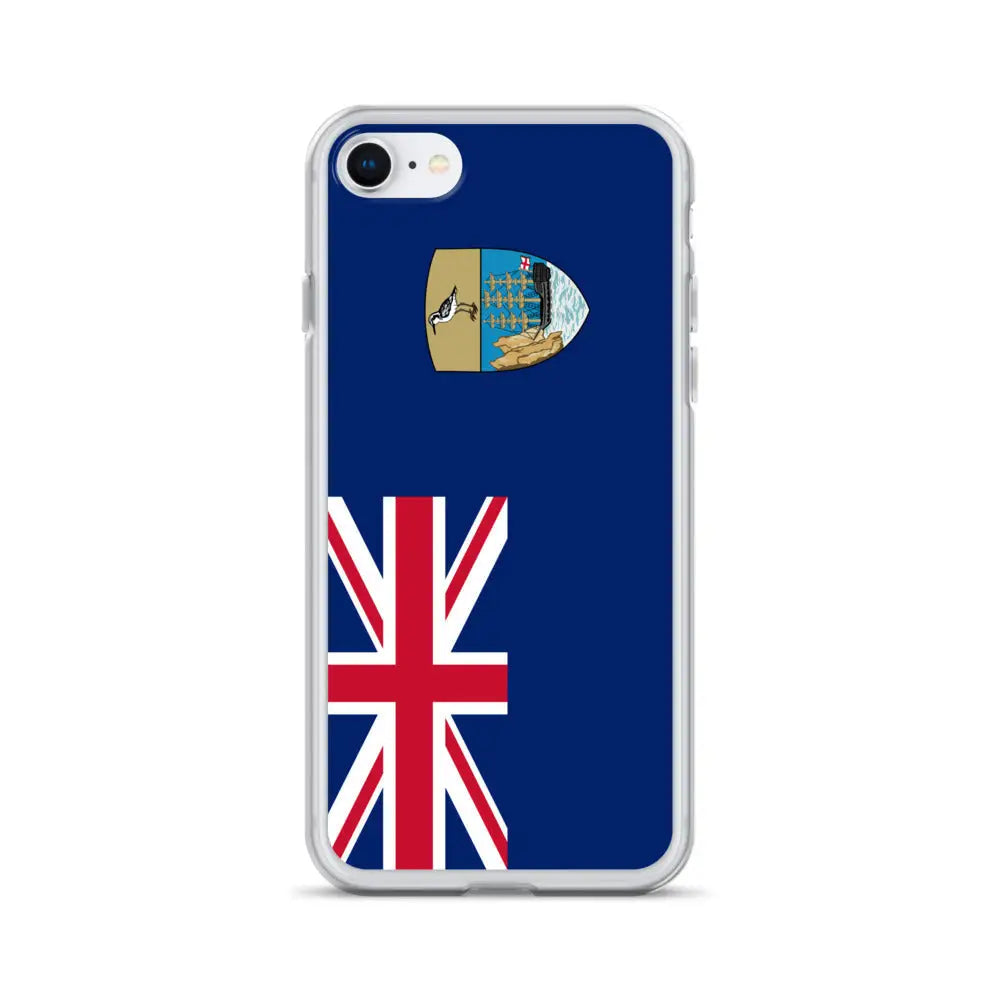 Coque iphone drapeau sainte-hélène souple antichoc