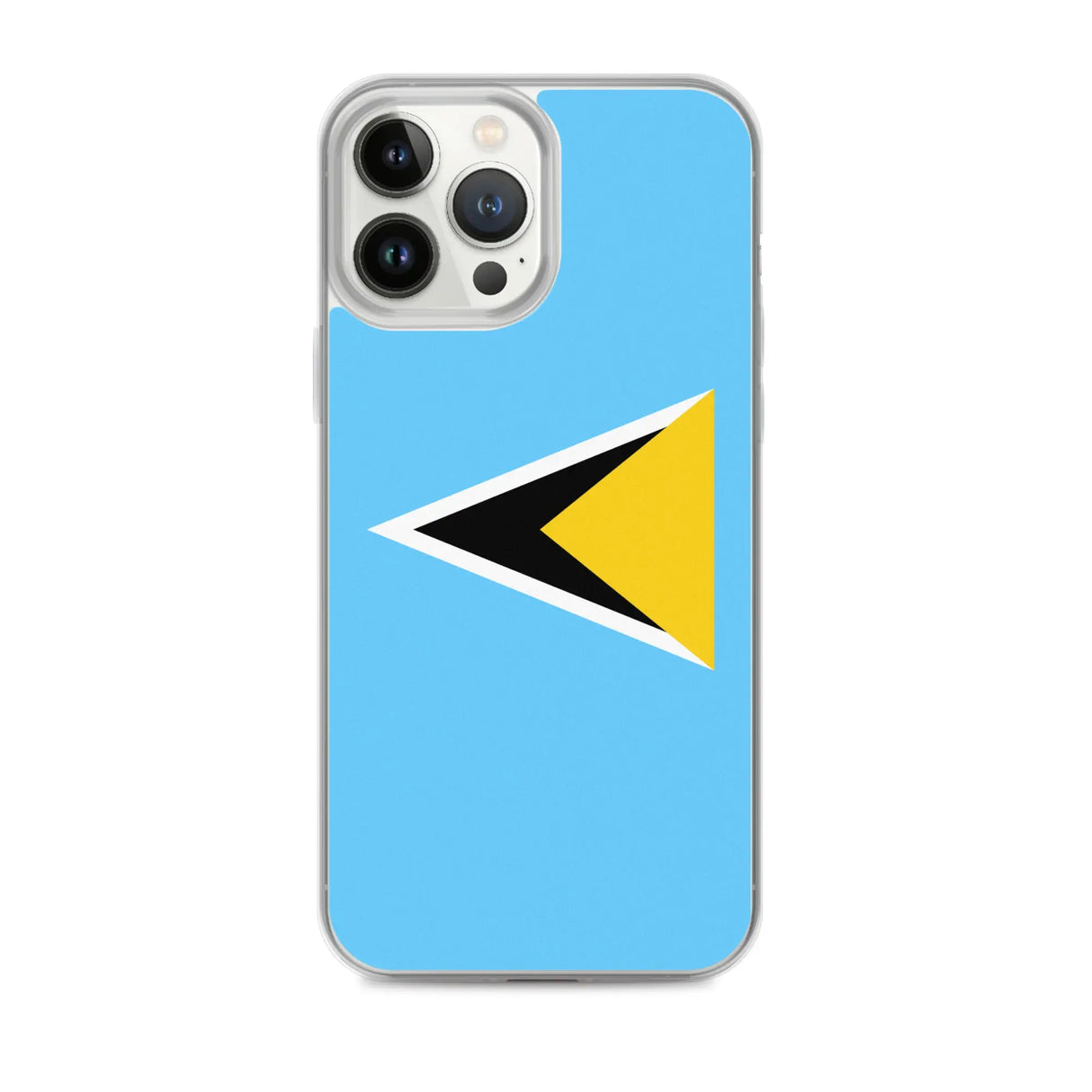 Coque iphone drapeau sainte-lucie souple antichoc transparente