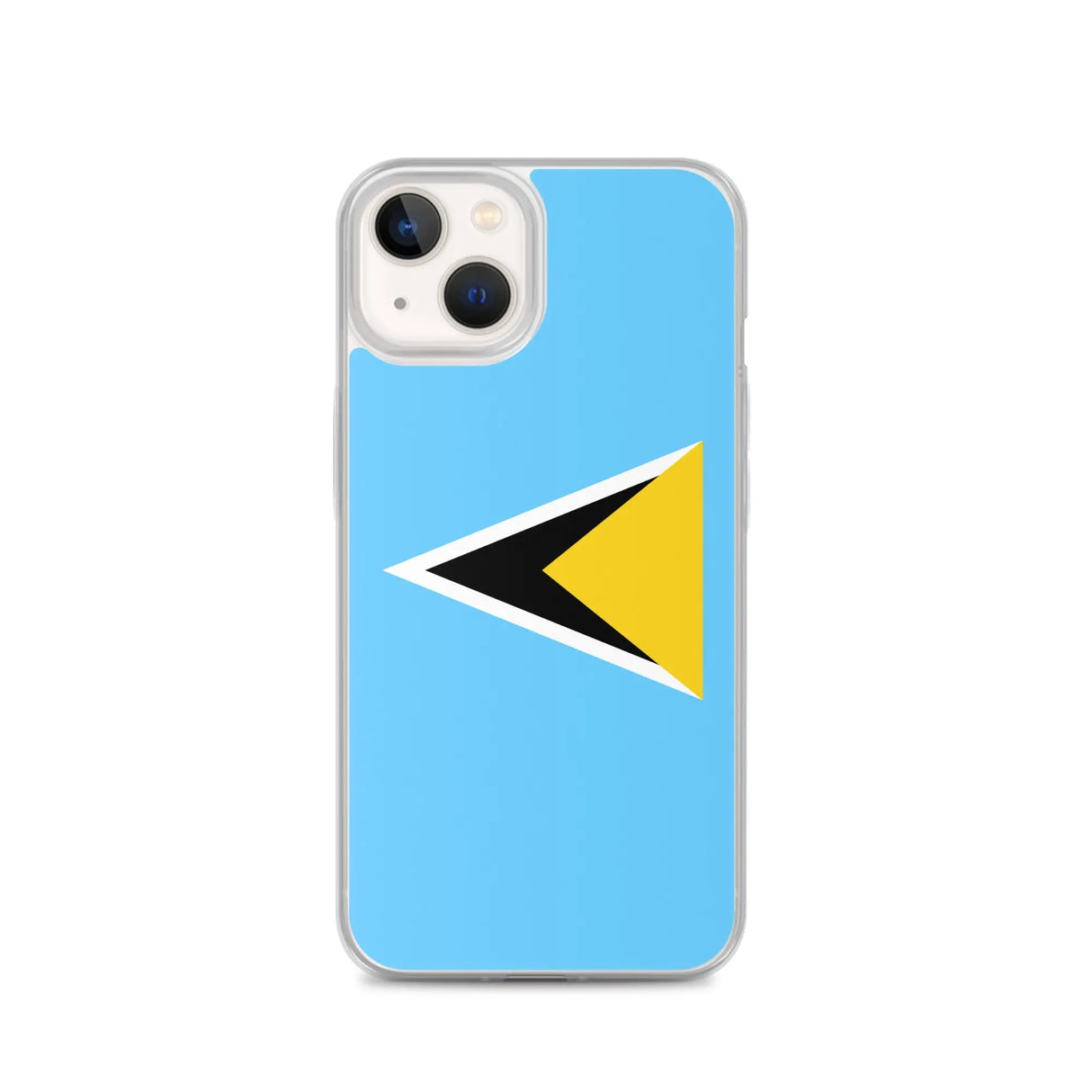 Coque iphone drapeau sainte-lucie souple antichoc transparente