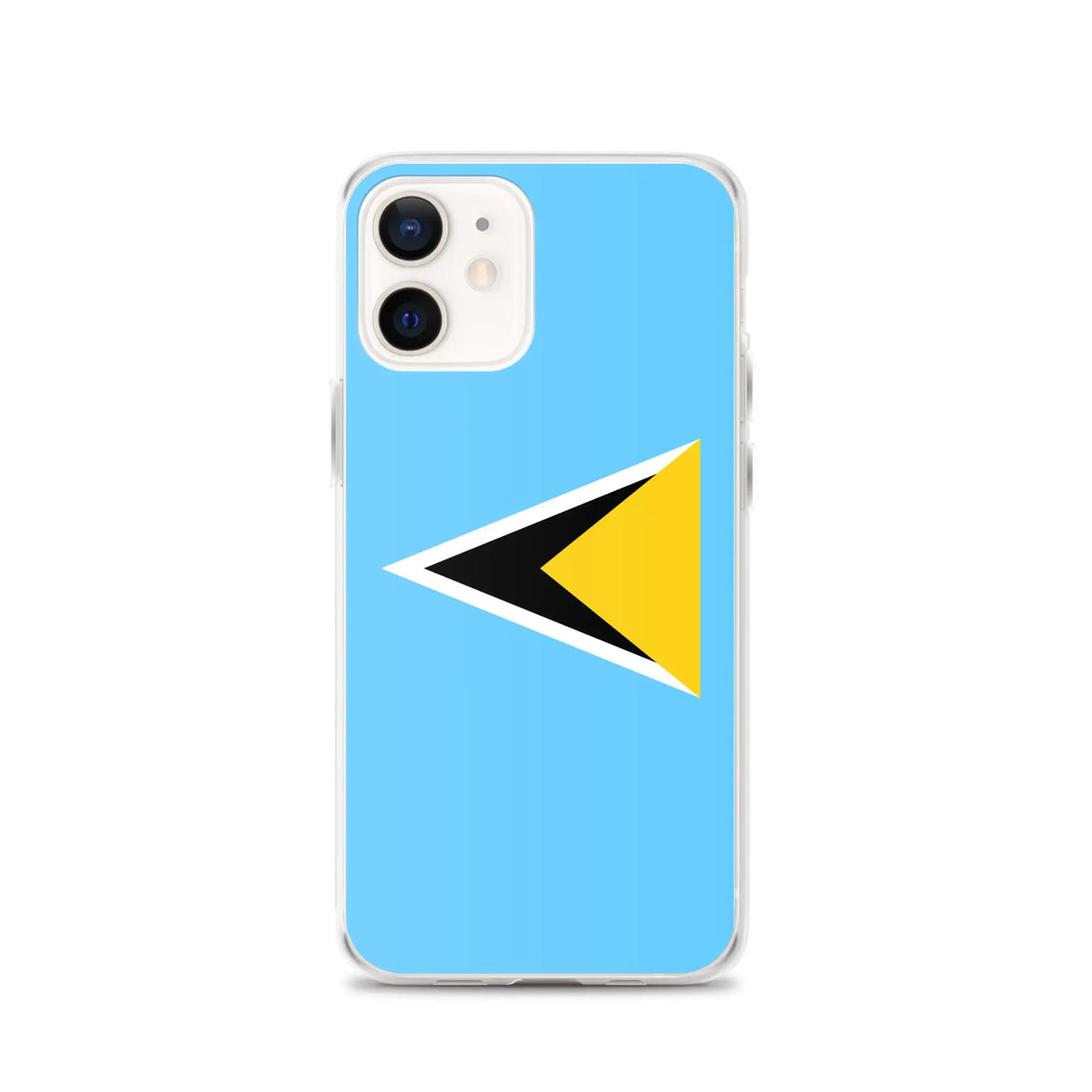 Coque iphone drapeau sainte-lucie souple antichoc transparente