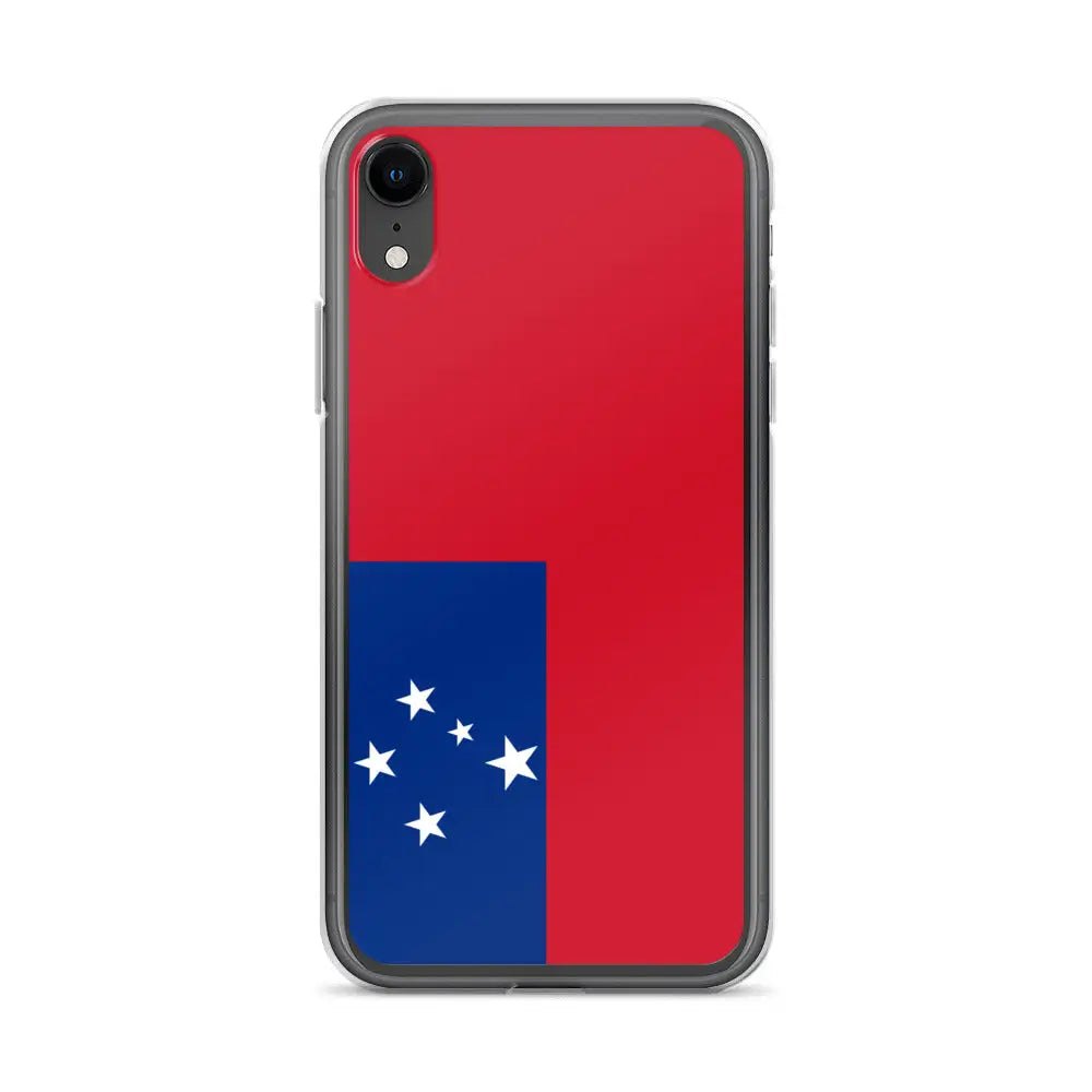 Coque iphone drapeau samoa souple antichoc transparente
