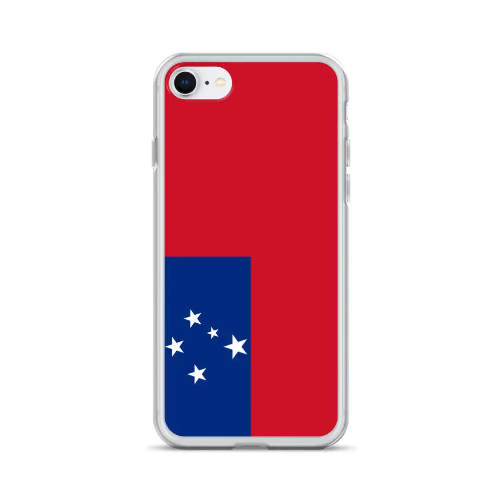 Coque iphone drapeau samoa souple antichoc transparente