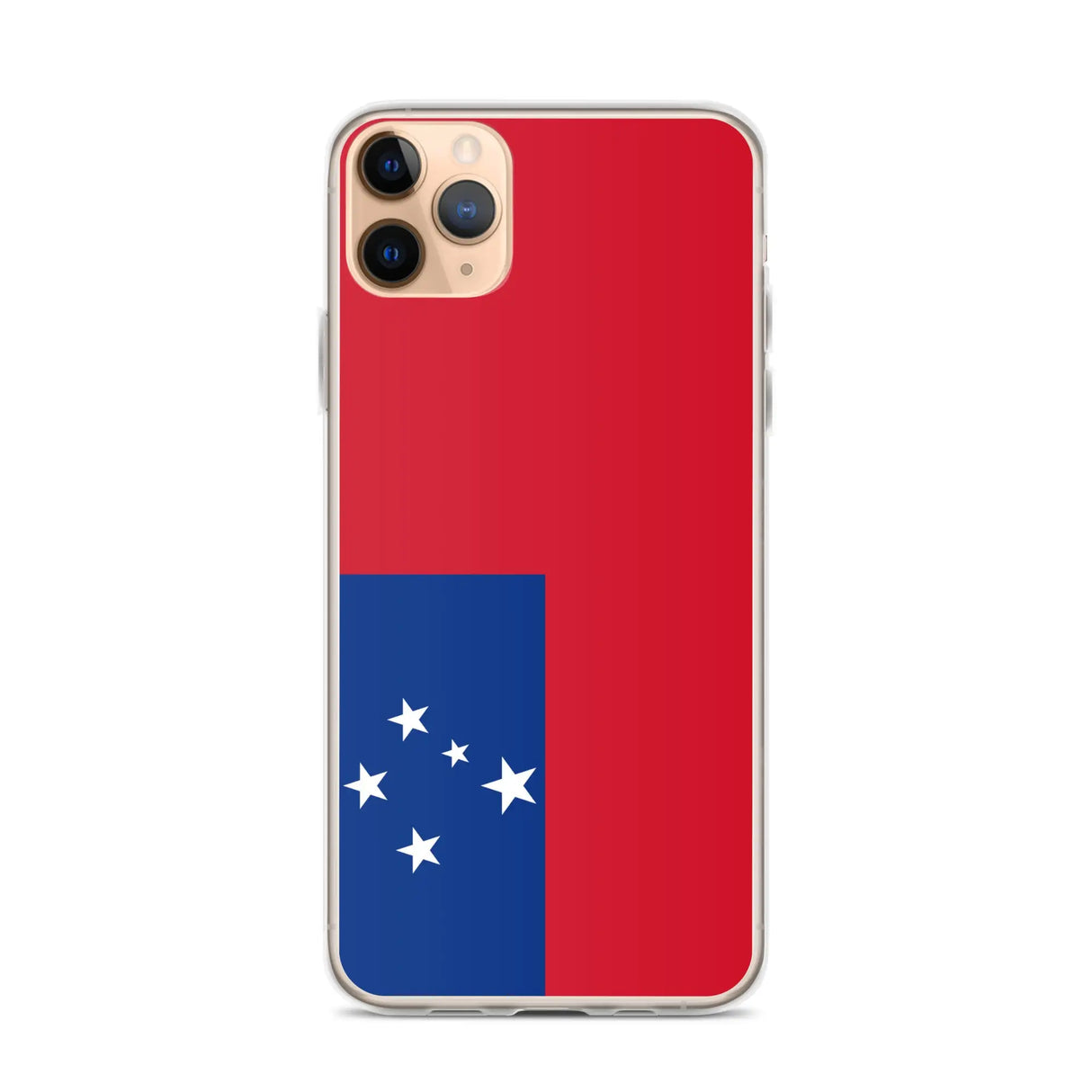 Coque iphone drapeau samoa souple antichoc transparente
