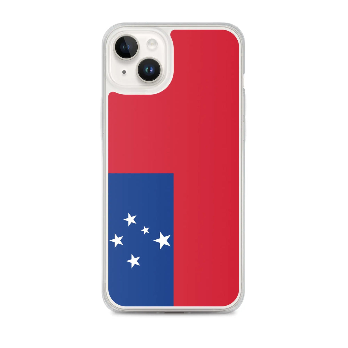 Coque iphone drapeau samoa souple antichoc transparente