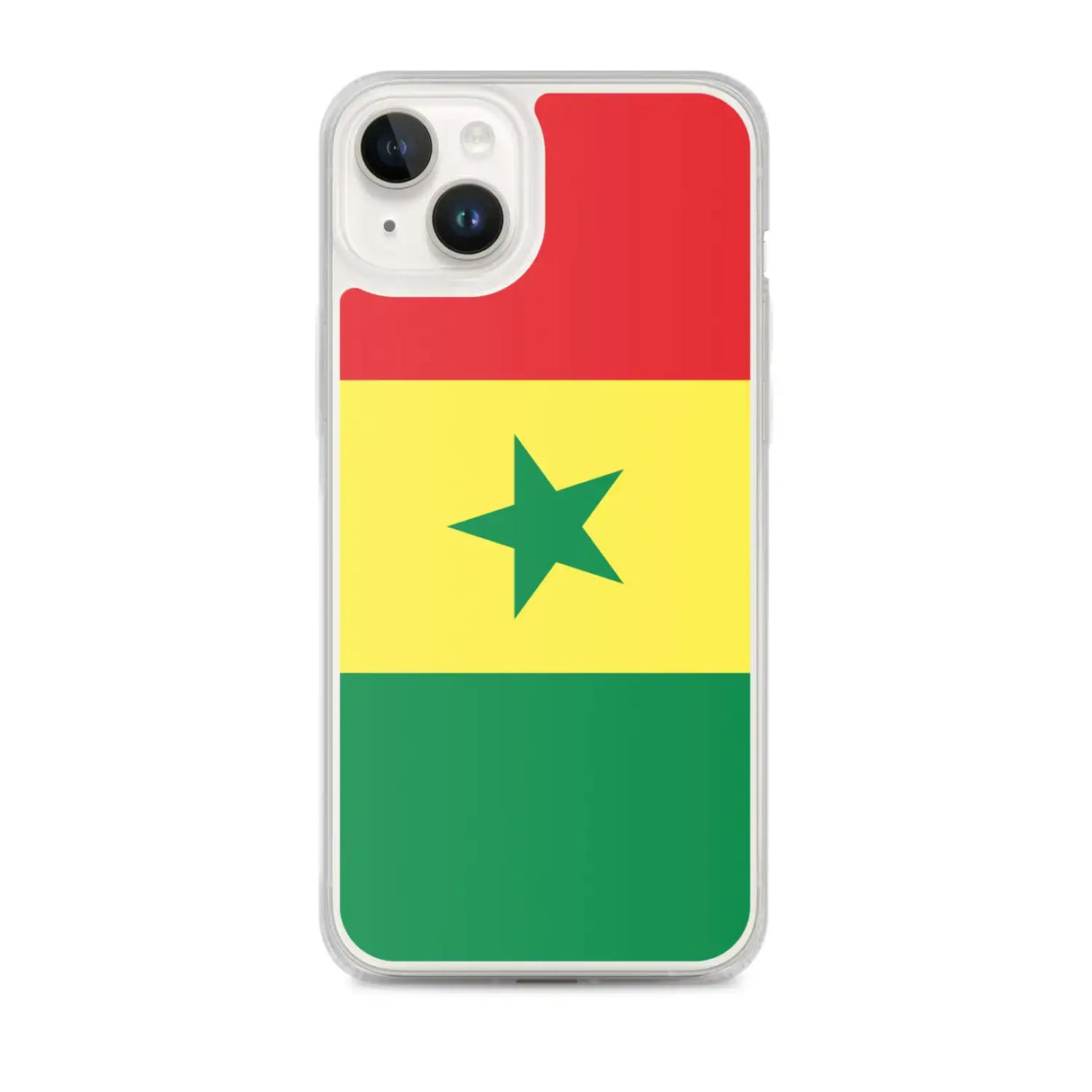 Coque iphone drapeau sénégal souple résistante antichoc