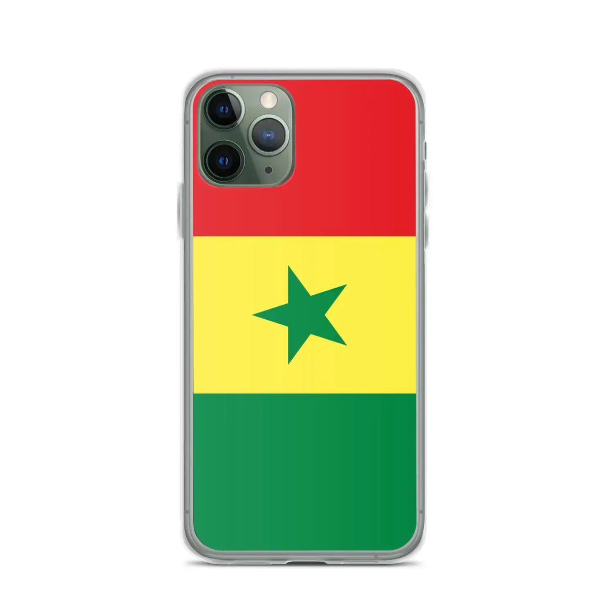 Coque iphone drapeau sénégal souple résistante antichoc
