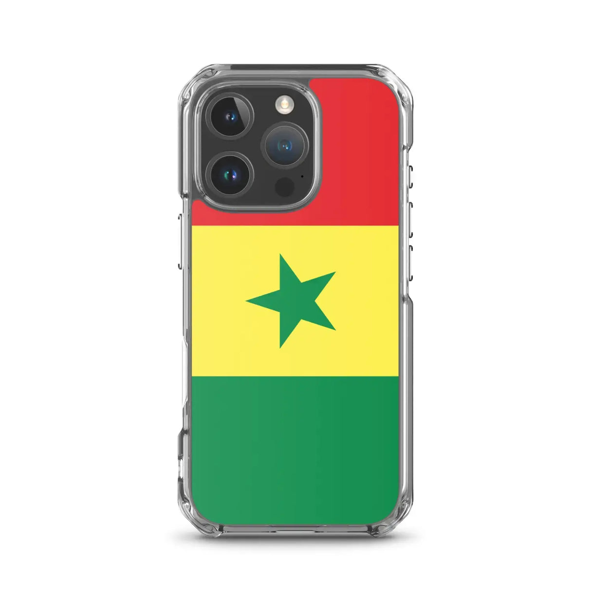 Coque iphone drapeau sénégal souple résistante antichoc