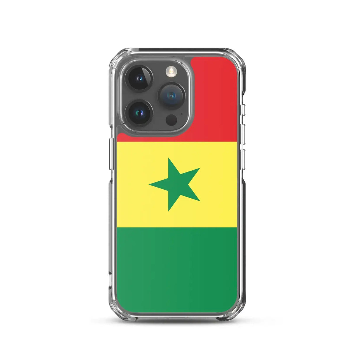 Coque iphone drapeau sénégal souple résistante antichoc