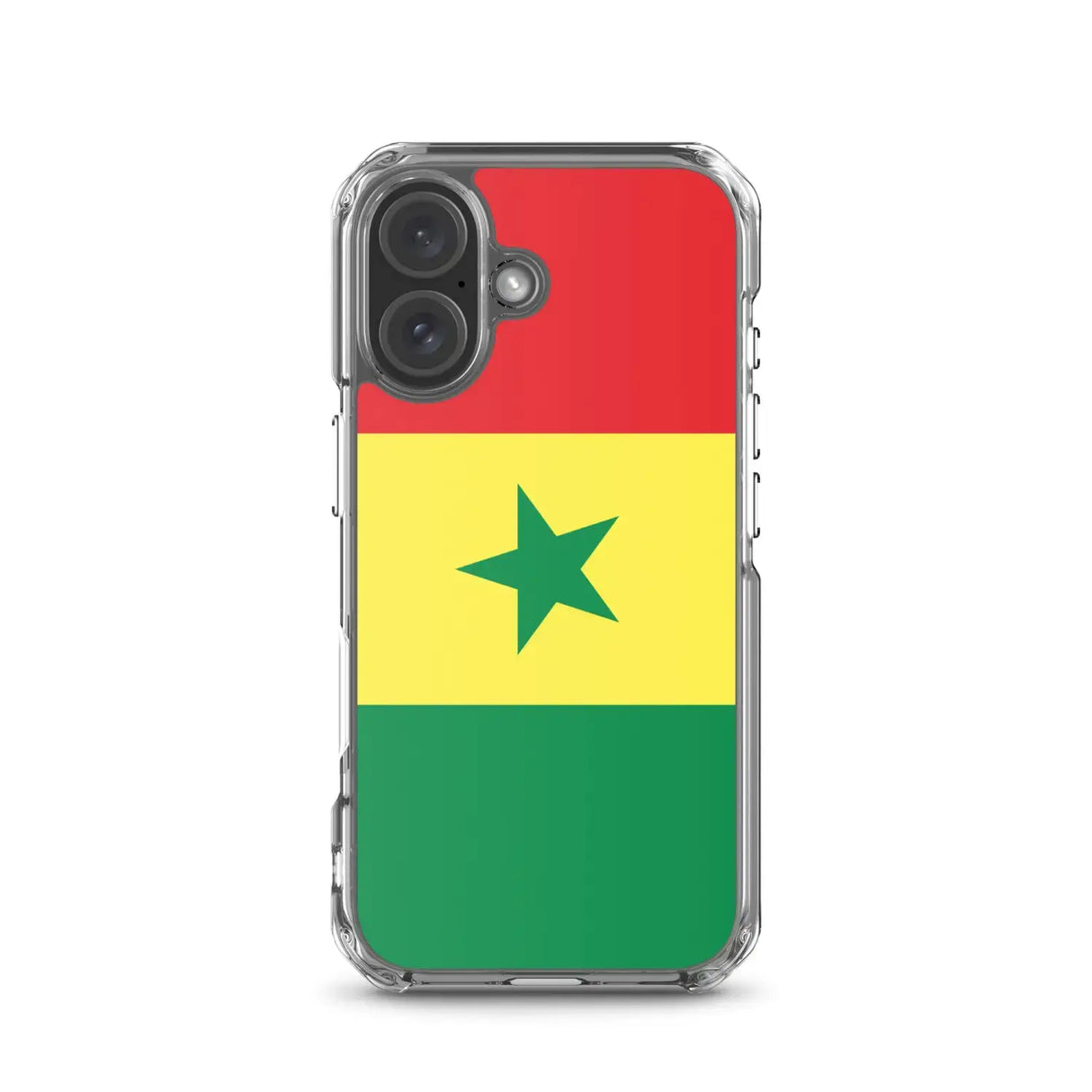 Coque iphone drapeau sénégal souple résistante antichoc