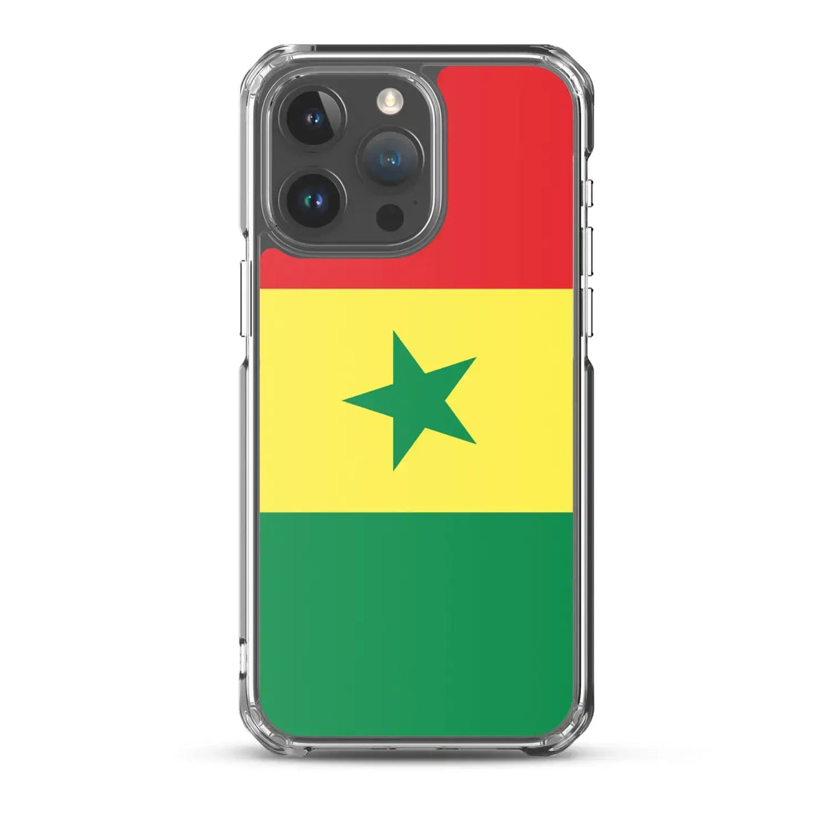Coque iphone drapeau sénégal souple résistante antichoc