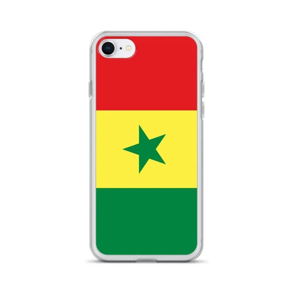 Coque iphone drapeau sénégal souple résistante antichoc