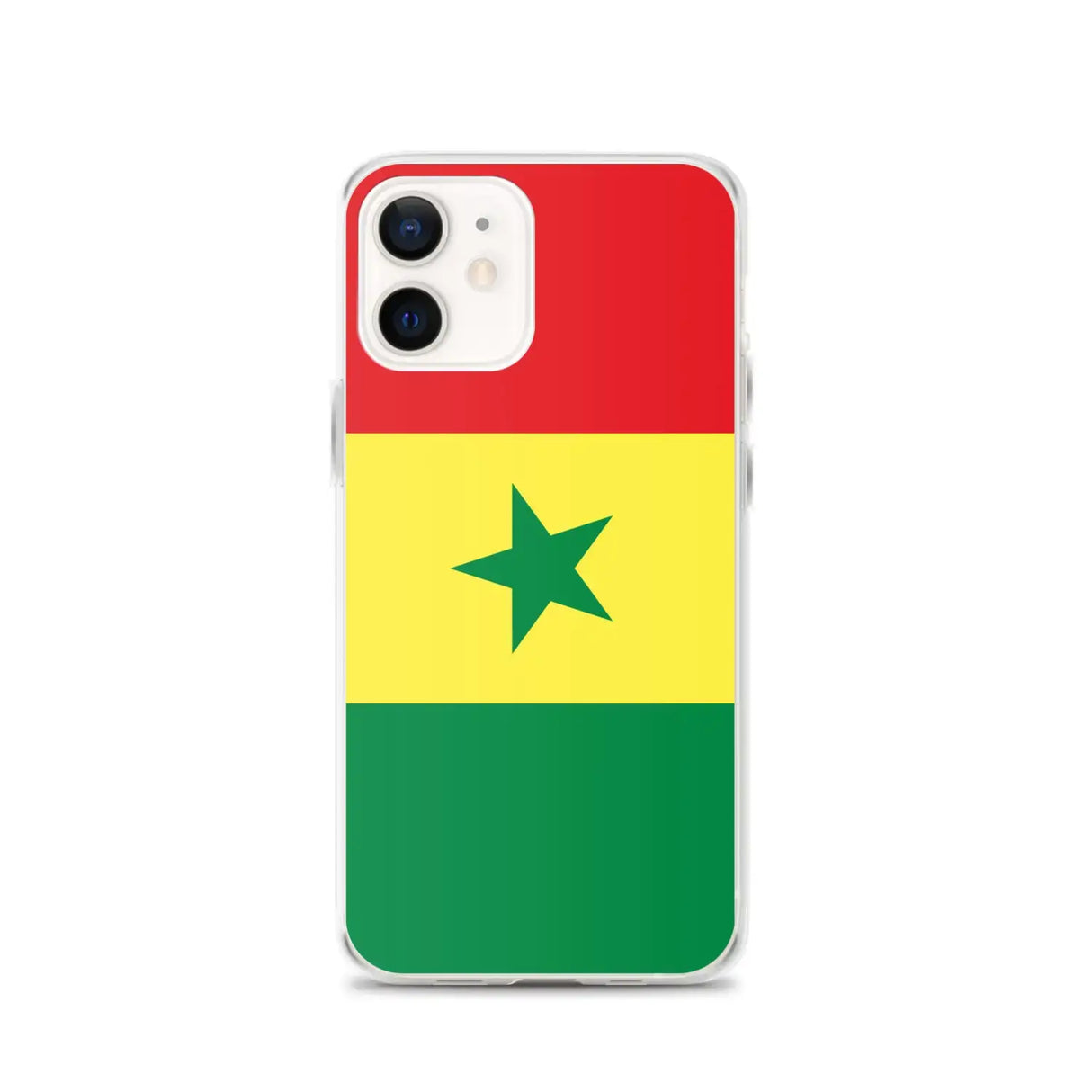 Coque iphone drapeau sénégal souple résistante antichoc