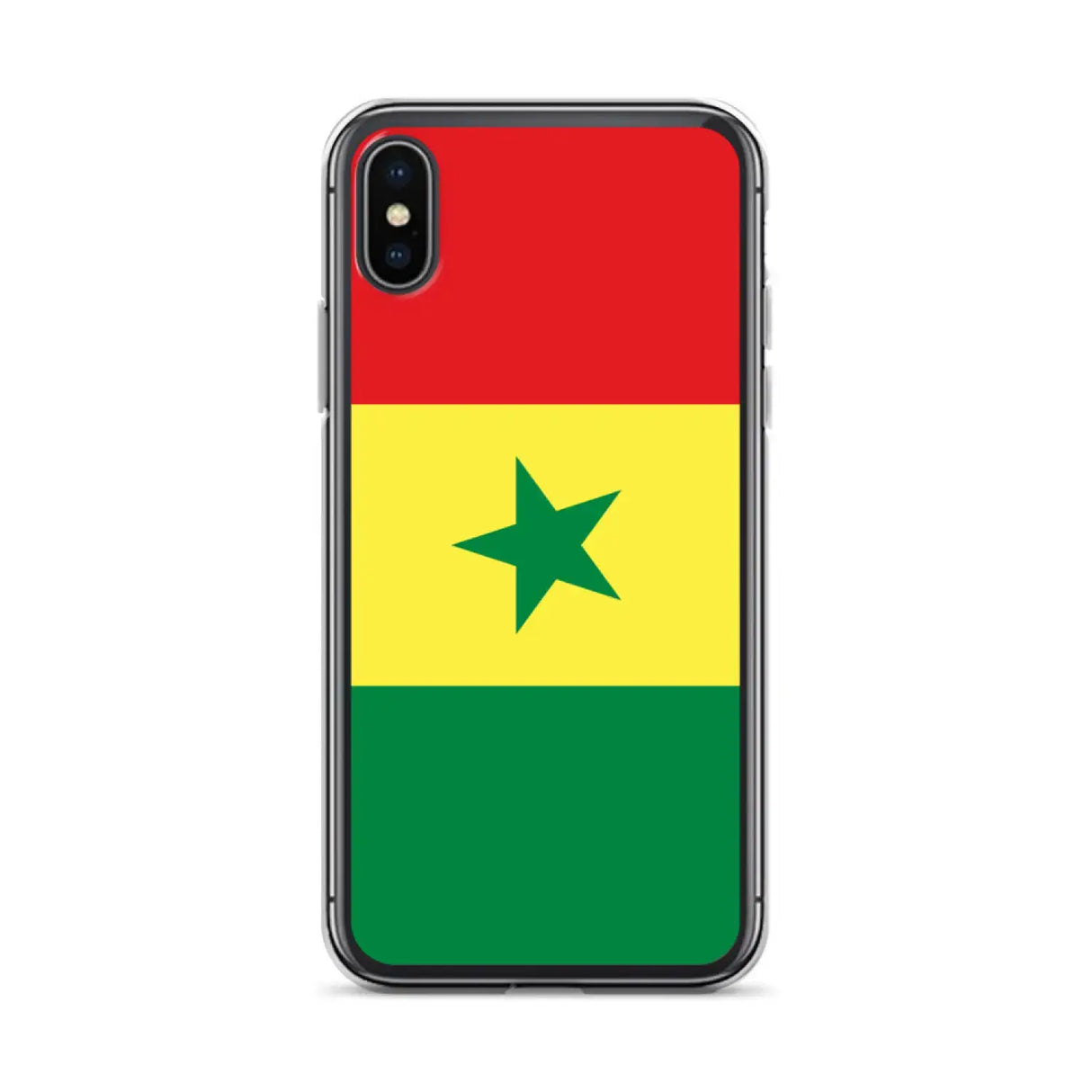 Coque iphone drapeau sénégal souple résistante antichoc