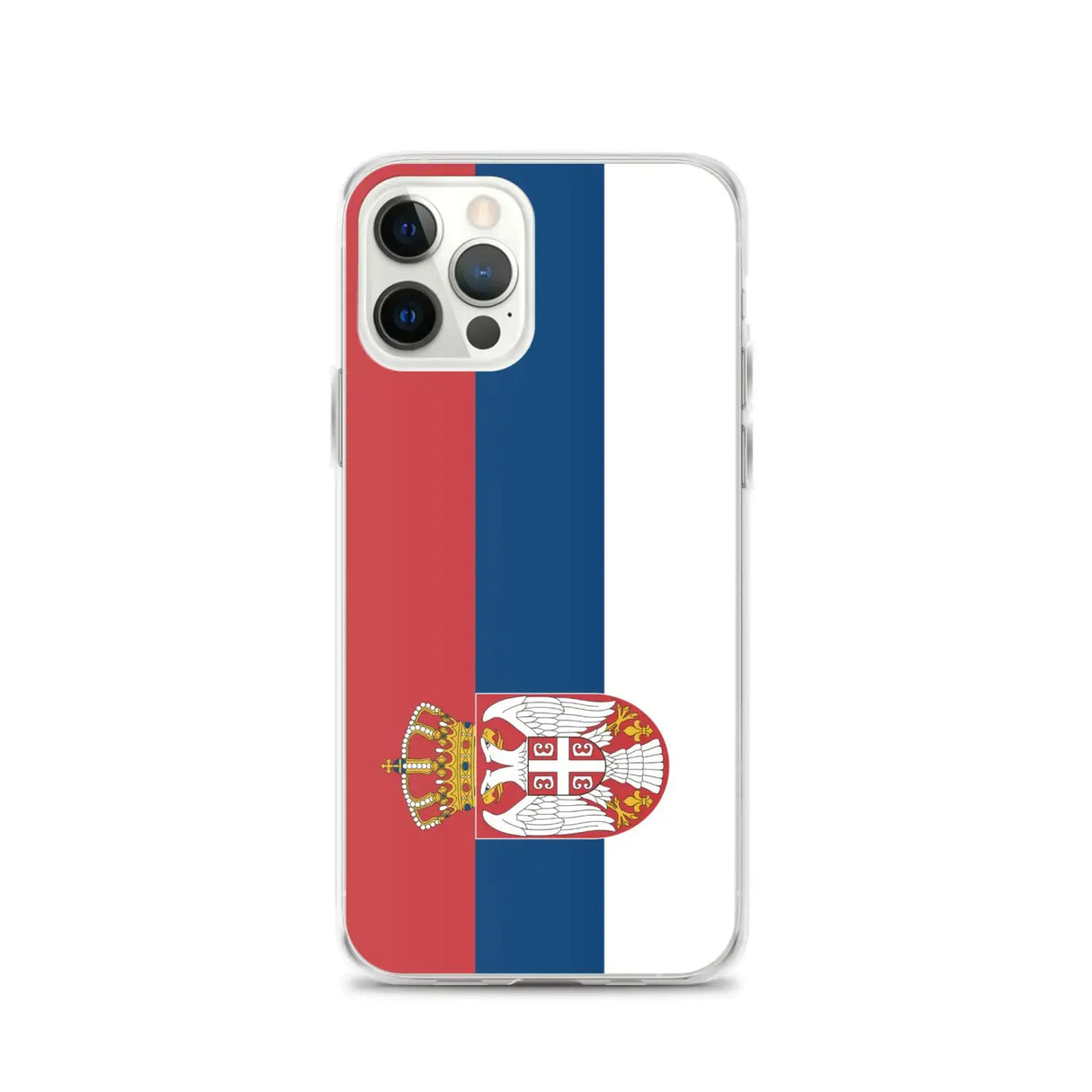 Coque iphone drapeau serbie souple antichoc transparente