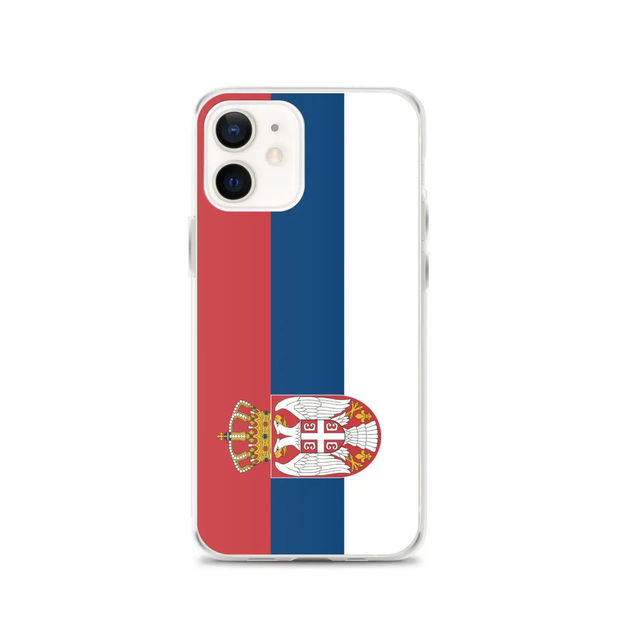 Coque iphone drapeau serbie souple antichoc transparente
