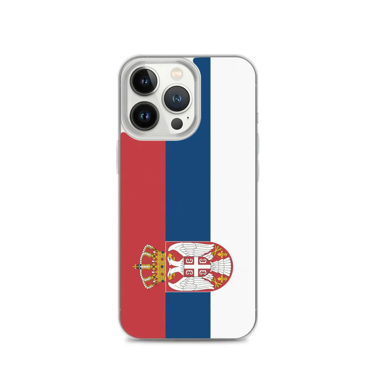 Coque iphone drapeau serbie souple antichoc transparente