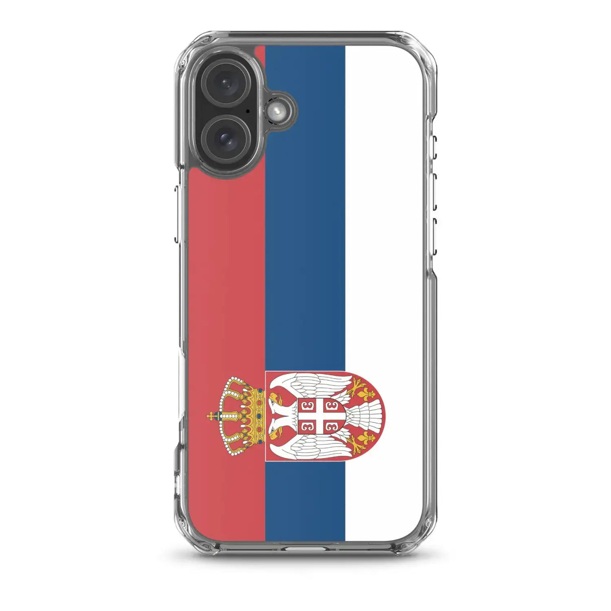 Coque iphone drapeau serbie souple antichoc transparente