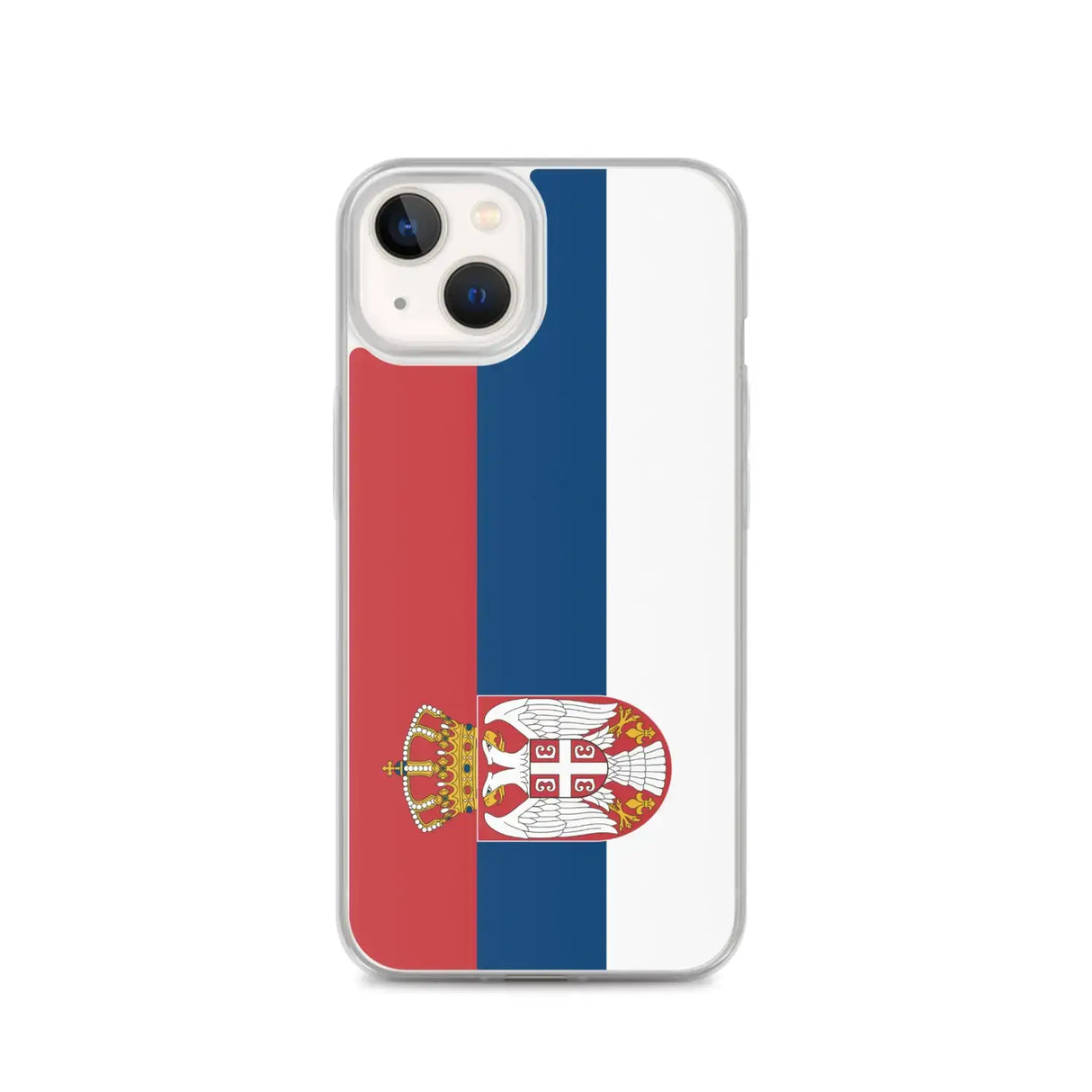 Coque iphone drapeau serbie souple antichoc transparente