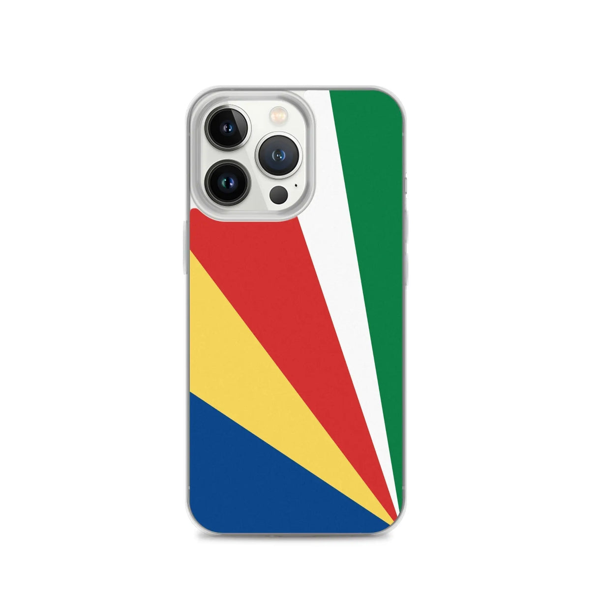 Coque iphone drapeau seychelles souple antichoc transparente