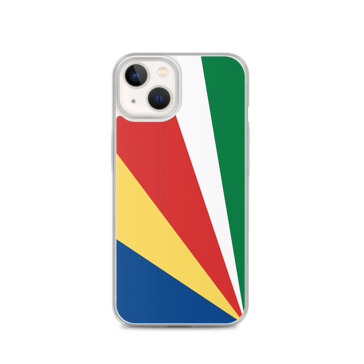 Coque iphone drapeau seychelles souple antichoc transparente