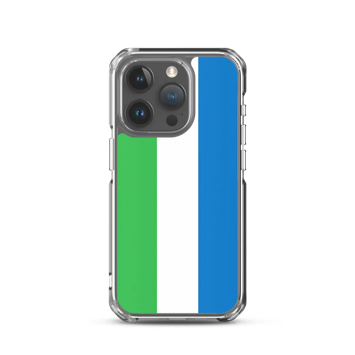 Coque iphone drapeau sierra leone souple antichoc transparente