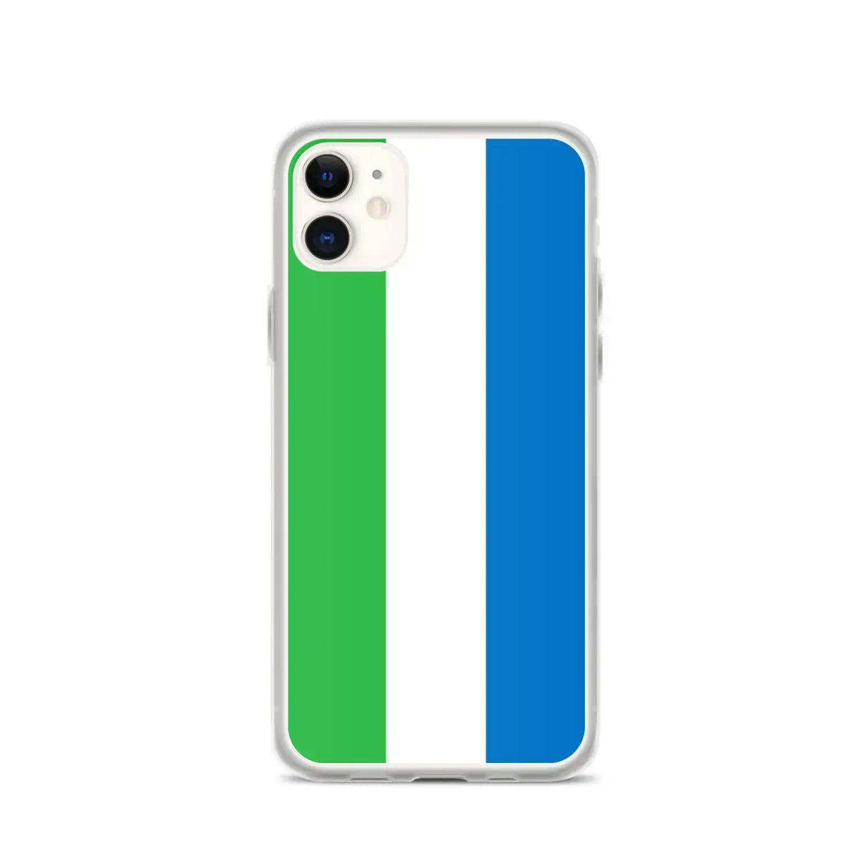 Coque iphone drapeau sierra leone souple antichoc transparente